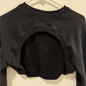 BuffBunny Black Cutout Crop Top